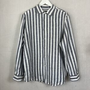 Club Room Luxury Alba Linen Shirt Men's Size XL Beachy Vacation Resort